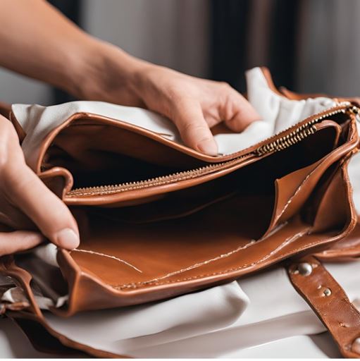 pulire borsa pelle interno