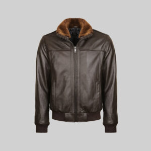 Bomber con Colletto in Pelliccia