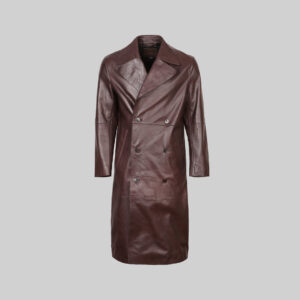Cappotto Lungo in Pelle Unisex Doppiopetto