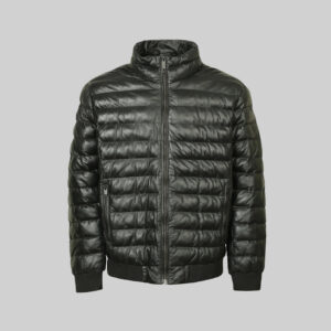 Giacca Puffer in Pelle