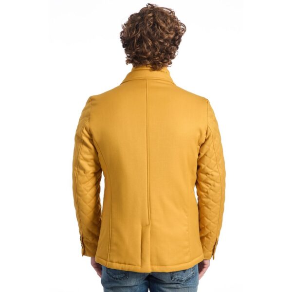 Blazer Trapuntato Giallo Senape da Uomo - immagine 3